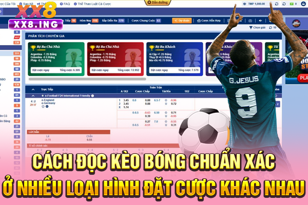 Cách đọc kèo bóng chuẩn xác ở nhiều loại hình đặt cược khác nhau